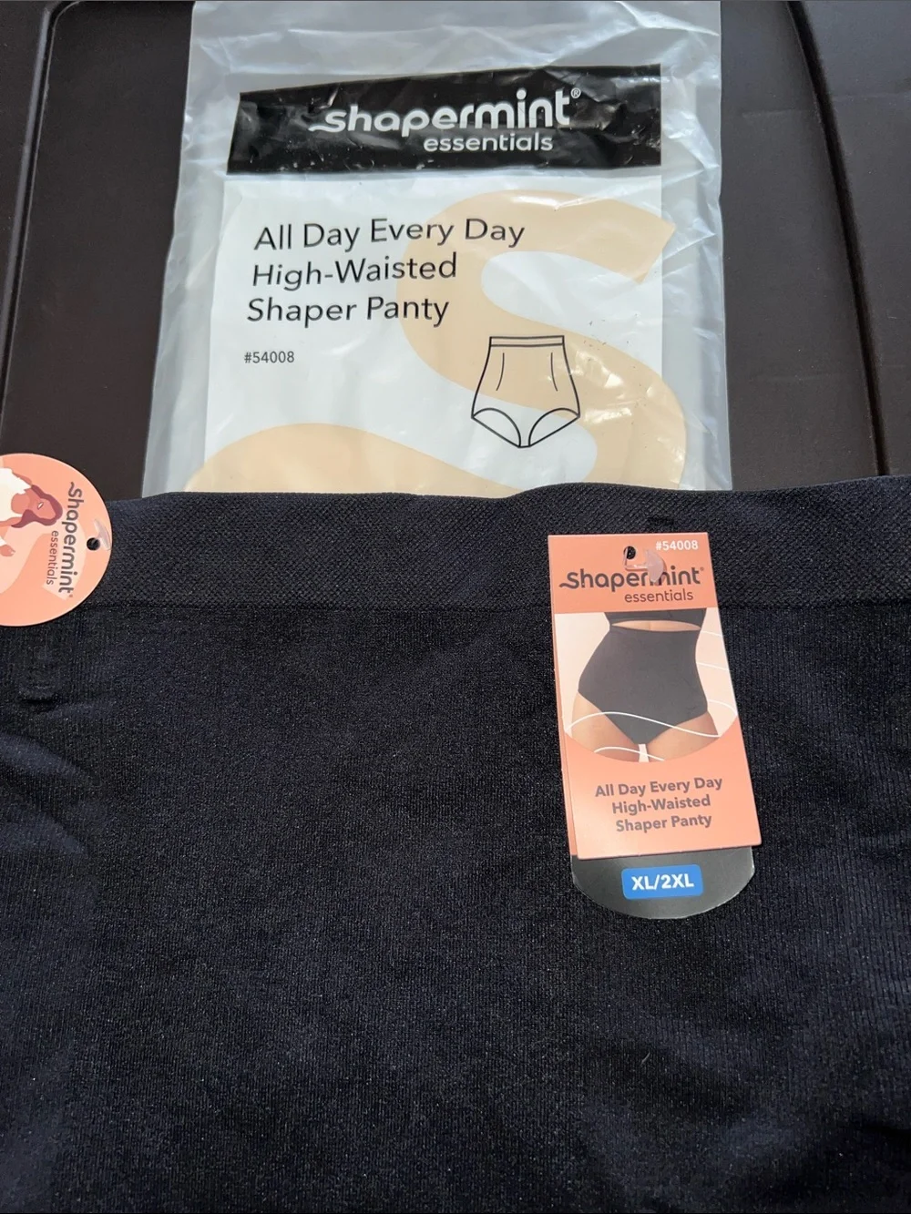 Shapermint All Day Every Day High-Waisted Shaper Panty, Black, Size: XL/2XL